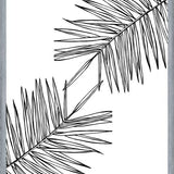 Cuadro B&W Palm leaves