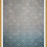 Cuadro Geométrico Plata Grunge