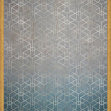 Cuadro Geométrico Plata Grunge