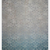 Cuadro Geométrico Plata Grunge