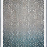 Cuadro Geométrico Plata Grunge