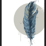 Cuadro Feather in a  circle