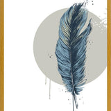 Cuadro Feather in a  circle