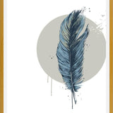 Cuadro Feather in a  circle