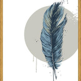 Cuadro Feather in a  circle