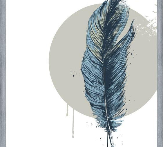 Cuadro Feather in a  circle