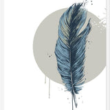 Cuadro Feather in a  circle