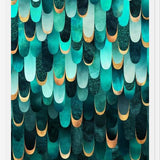 Cuadro Feathered - Turquoise