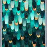 Cuadro Feathered - Turquoise