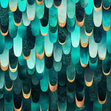 Canvas Feathered - Turquoise