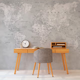 Papel Mural Mapa B&N