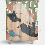 Cortina de Baño Cat Lady