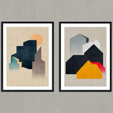 Set de Cuadros Abstract Architecture