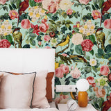 Papel Mural Pattern Floral and Birds III