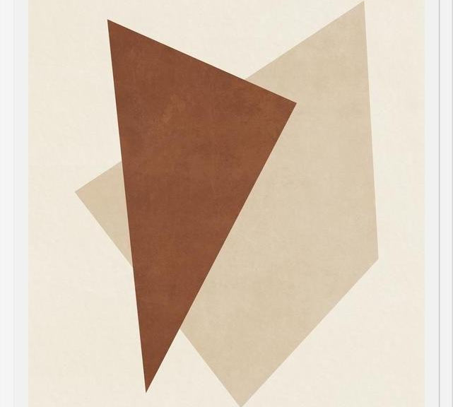 Cuadro GEOMETRIC ART - TERRACOTTA 04