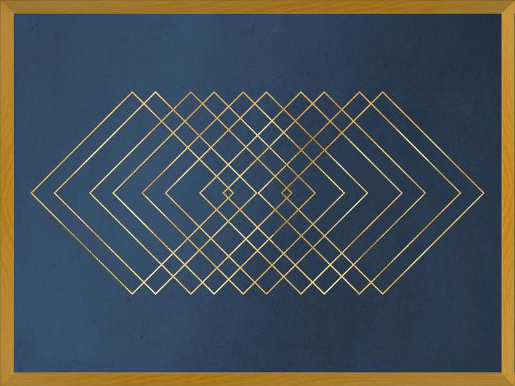 Cuadro Deep Blue & Gold