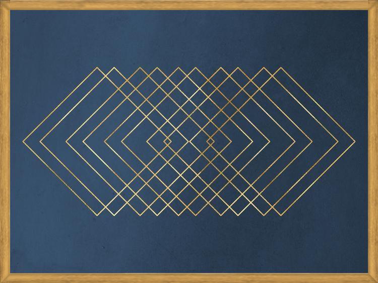 Cuadro Deep Blue & Gold