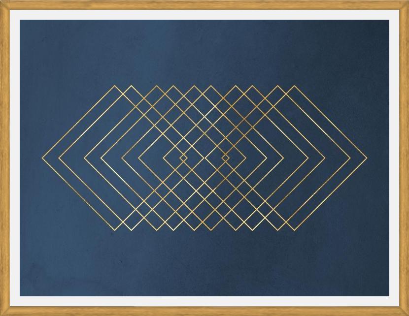 Cuadro Deep Blue & Gold