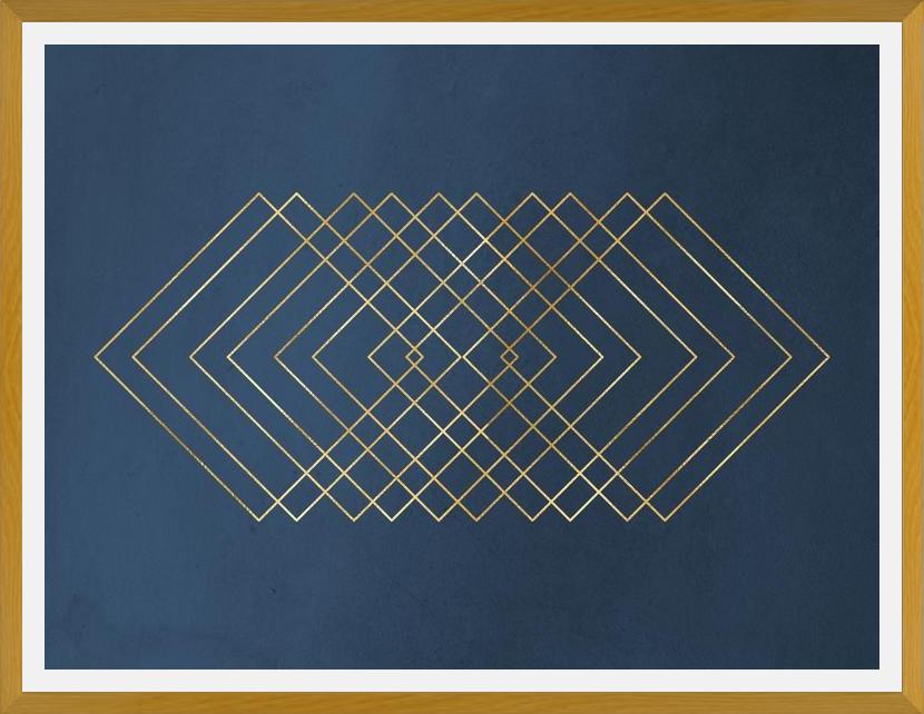Cuadro Deep Blue & Gold