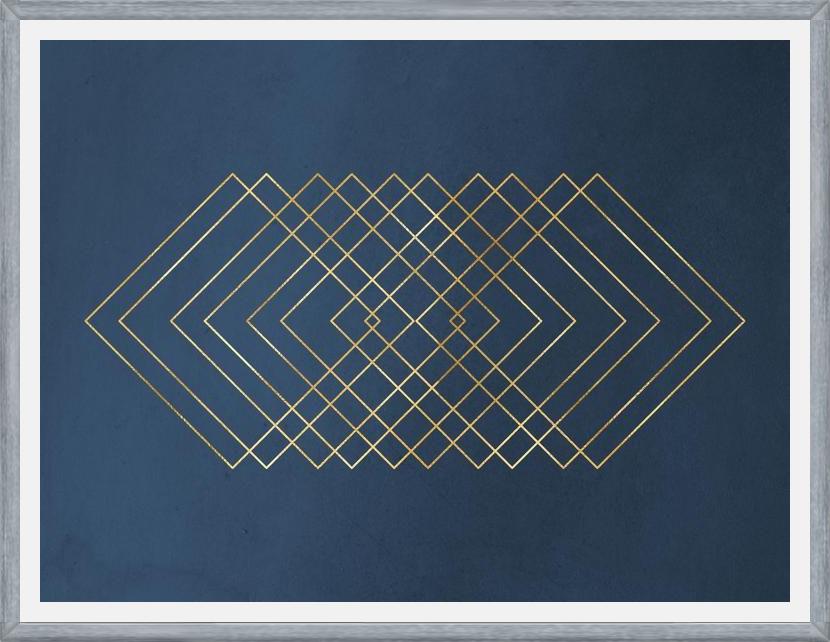 Cuadro Deep Blue & Gold