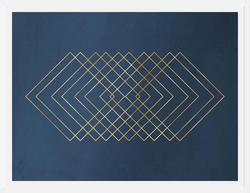 Cuadro Deep Blue & Gold