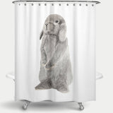 Cortina de Baño conejito gris