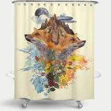 Cortina de Baño Fox and Floral