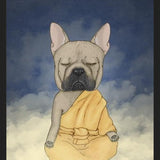 Cuadro Frenchie meditation