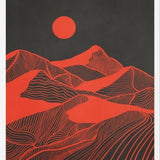 Cuadro Vintage Mountains Line Art 02