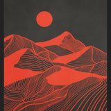 Cuadro Vintage Mountains Line Art 02