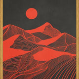 Cuadro Vintage Mountains Line Art 02