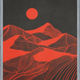 Cuadro Vintage Mountains Line Art 02