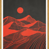Cuadro Vintage Mountains Line Art 02