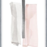 Cuadro Brushstrokes in gray and pink II