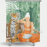 Cortina de Baño Jungle Vacay II