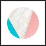 Cuadro Pink Marble Circle 1