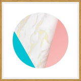 Cuadro Pink Marble Circle 1