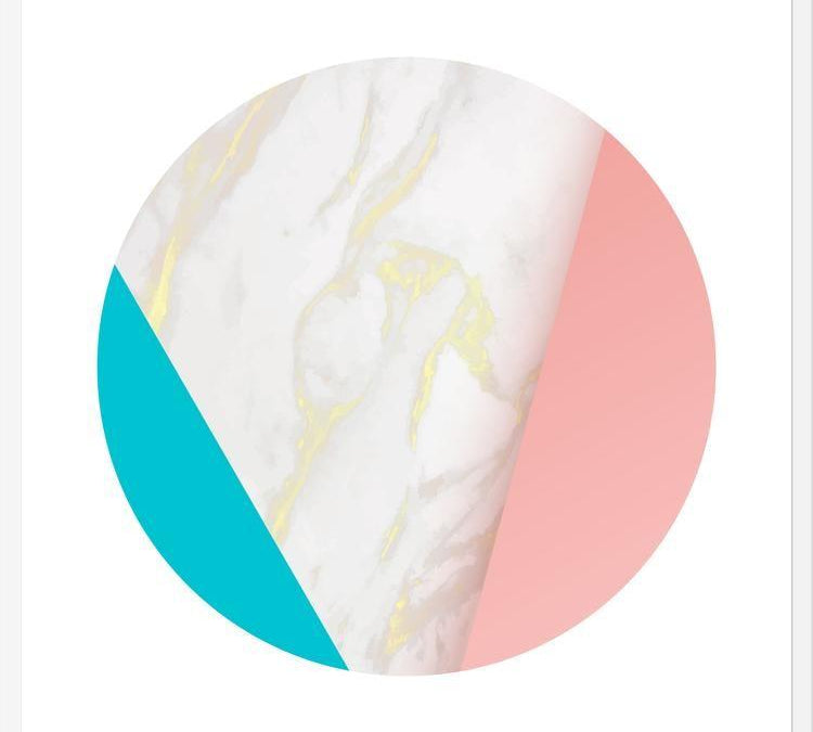Cuadro Pink Marble Circle 1