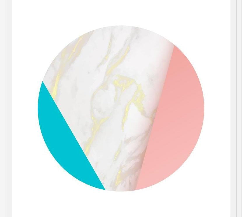 Cuadro Pink Marble Circle 1
