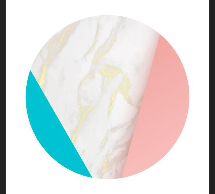 Cuadro Pink Marble Circle 1