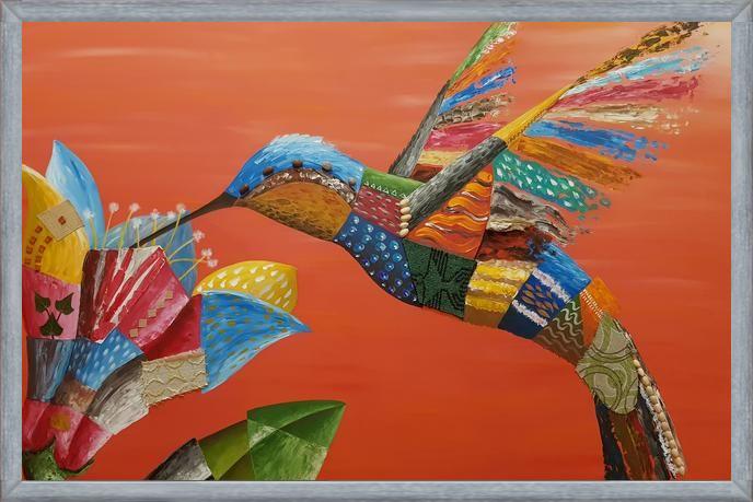 Cuadro El colibrí y la flor