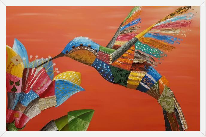 Cuadro El colibrí y la flor