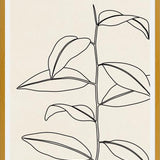 Cuadro Leaves In Line