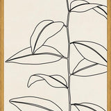 Cuadro Leaves In Line