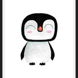 Cuadro Pingüinito en acuarela