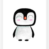 Cuadro Pingüinito en acuarela