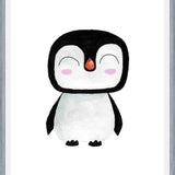 Cuadro Pingüinito en acuarela