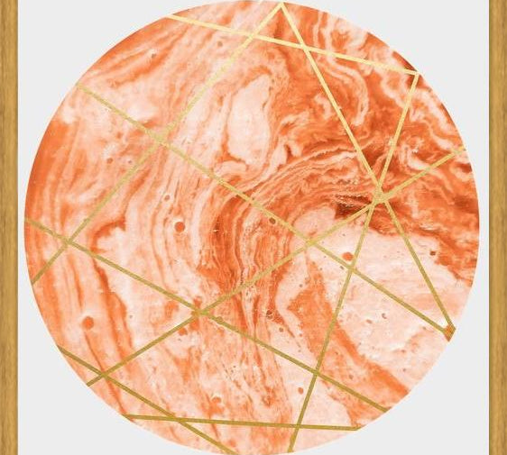 Cuadro Peach Sphere
