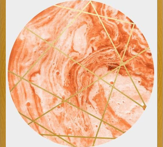 Cuadro Peach Sphere