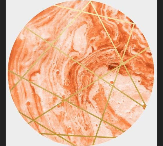 Cuadro Peach Sphere